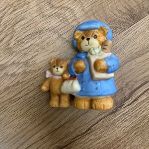 Lucy & Me Bear Figurine mother and child groceries